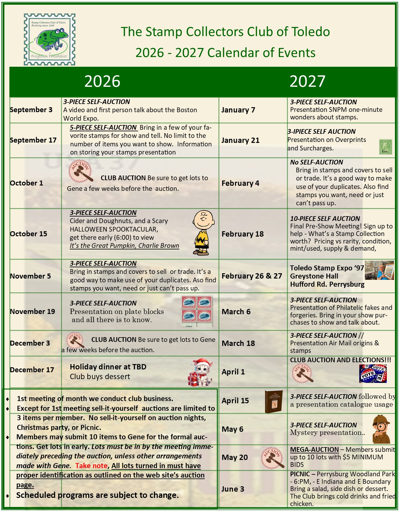 2026-2027 Schedule